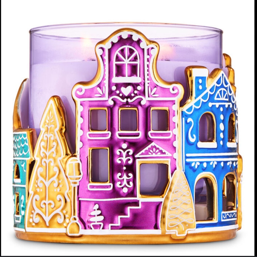 Bath and body works 3 wick candle holder